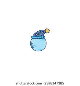hand drawn rainy weather vector set cloudy