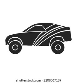 Hand drawn Rally car vector illustration