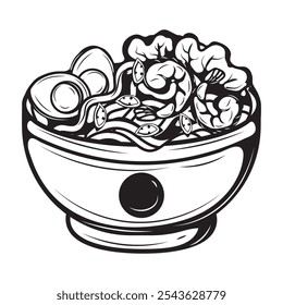 Hand Drawn Ramen Illustration - 08