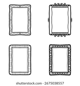 Hand Drawn Random Style Frame Set Best For Your Next Project