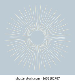 Hand drawn of rays exploding, sunburst vector eps 10