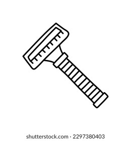Hand drawn razor illustration in vector. Doodle razor illustration in vector. Doodle shaving razor icon.