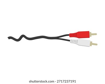 Dibujado a mano RCA Cable Ilustración
