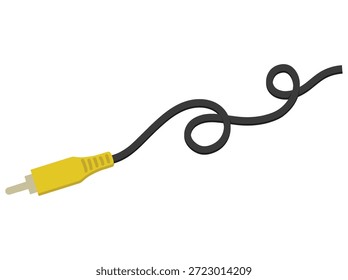 Dibujado a mano RCA Cable Ilustración