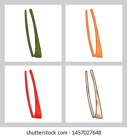 Hand drawn realistic human bones. Vector illustration