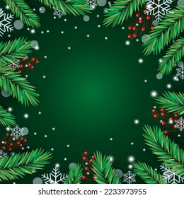 Hand Drawn Realistic Merry Christmas Background