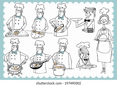 Hand drawn recipe set B
