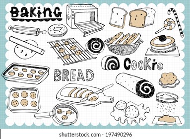 Hand drawn recipe set G