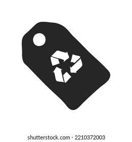 Hand drawn Recycle label vector illustration