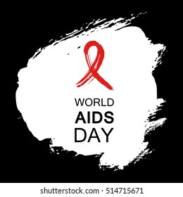 Hand drawn red AIDS HIV ribbon, design template with text World AIDS day.
World AIDS day. Medical sign.
World AIDS Day ribbon for AIDS background. AIDS Awareness ribbon.