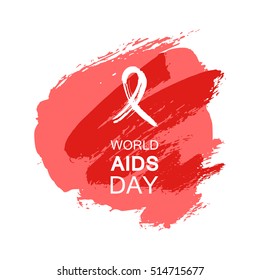 Hand drawn red AIDS HIV ribbon, design template with text World AIDS day.
World AIDS day. Medical sign.
World AIDS Day ribbon for AIDS background. AIDS Awareness ribbon.