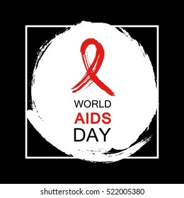 Hand drawn red AIDS HIV ribbon, design template with text World AIDS day.
World AIDS day. Medical sign.
World AIDS Day ribbon for AIDS background. AIDS Awareness ribbon.