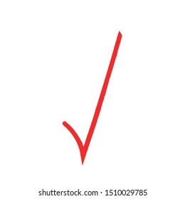 Hand Drawn Red Approved Vector
