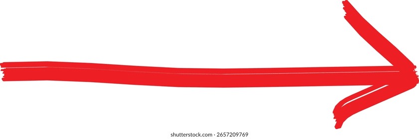 Hand drawn red arrow icon on transparent. Hand drawn arrows, mark point icon design collection for business and education design element, web site design, logo, app. Mark point icon design