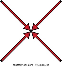 Handgezeichnete rote Pfeile. Doodle-Richtungsmarke. Handgefertigte Skizzensymbole auf weißem Hintergrund. Vektorgrafik-Gestaltungselemente.