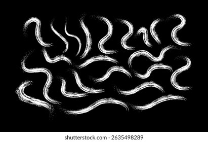 Hand Drawn Red Brush Swirls  Abstract Paint Texture Kit