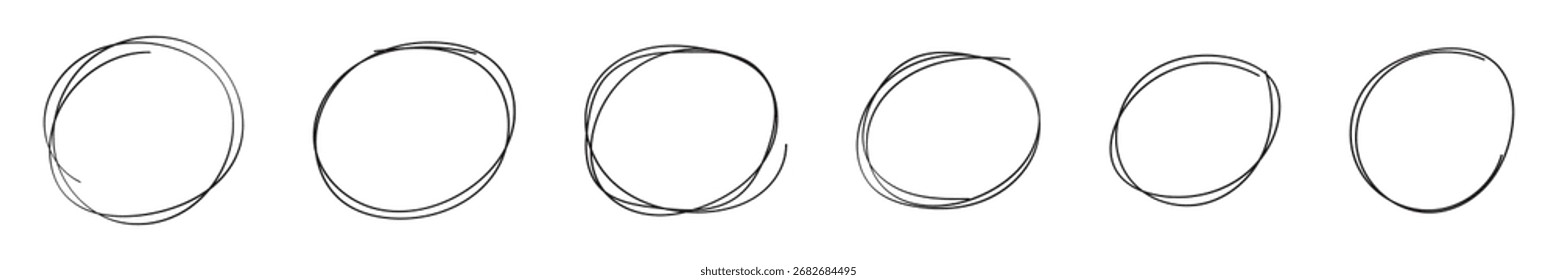hand drawn red circle , pen drawn circle , doodle circle eps 10.