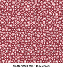 Hand drawn red doodle seamless pattern.  For fabric, textile, wrapping paper, card, invitation, wallpaper, web design.