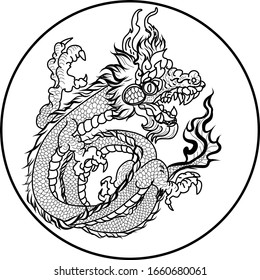 Chinese Dragon Drawing Images Stock Photos Vectors Shutterstock