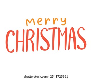 Hand drawn red Happy New Year lettering, isolated on a white background. Happy New Year 2025, Year of the Snake 2025. Doodle inscription