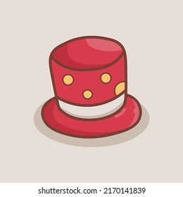 Hand Drawn Red Hat Magician Illustration