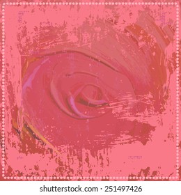 Hand drawn  red shabby   background  . All objects are conveniently grouped  and are easily editable.