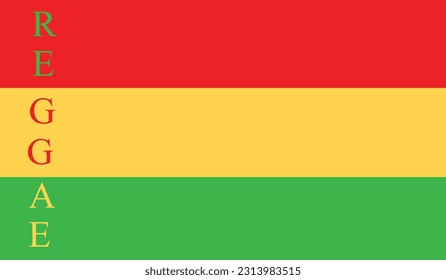 Hand - drawn Reggae template