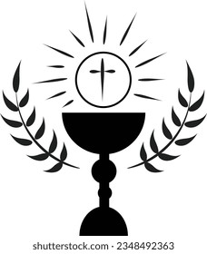 Hand Drawn Religious element. Christian design for print or use as poster, card, flyer or T Shirt	