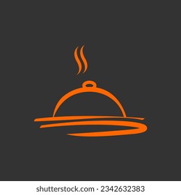 plantilla de logotipo del restaurante dibujado a mano
