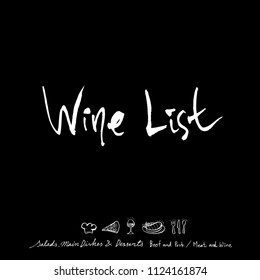 
Hand drawn restaurant poster  / food menu illustrations - vector
