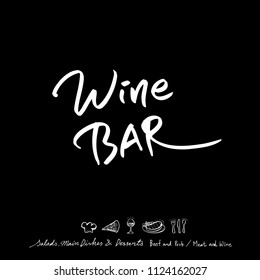 
Hand drawn restaurant poster  / food menu illustrations - vector
