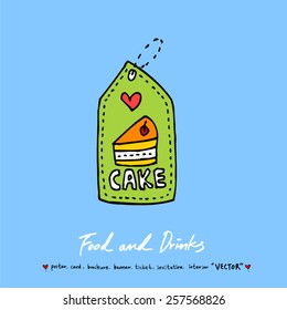 Hand drawn restaurant poster illustrations - vector