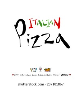 Hand drawn restaurant poster illustrations - vector