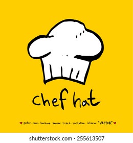 Hand drawn restaurant poster - vector