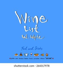 Hand drawn restaurant poster - vector