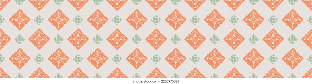 Borde transparente de la impresión de bloques retro dibujado a mano. Diseño vectorial vintage para pancarta de repetición geométrica. Guarnecido de diseño ornamental bohemio esculpido. 