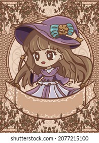 Dibujo a mano de dibujos retro dibujo magia de hadas diseño de ilustración

