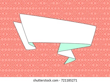 Hand drawn retro design element for banner, poster in the style of pop art on a colorful background. Vector Illustration