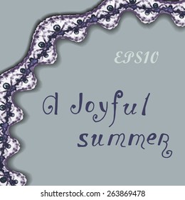 Hand drawn retro design for greeting cards, invitations, etc.
