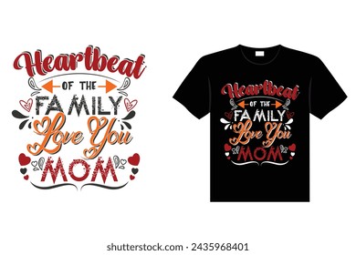 Hand drawn , retro lettering design Happy family day