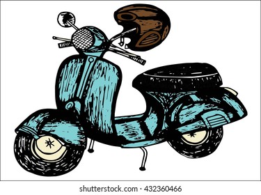 Gambar Vespa Kartun Keren