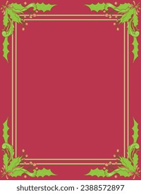 hand drawn retro vintage christmas frame and border 