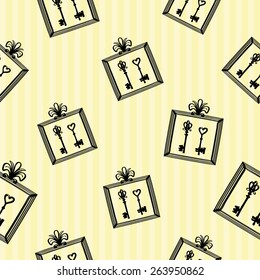 Hand drawn retro and vintage forged frame decoration items. Set of isolated rustic wedding decorative symbols and elements. Black outline sketch.