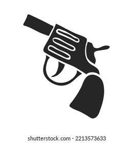 Hand drawn Revolver gun vector illustration