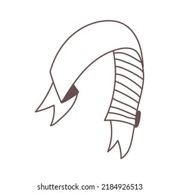 hand drawn ribbon abstract element design