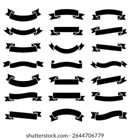Hand drawn ribbon banner collection, Set of ribbon banner, Vintage ribbon banner