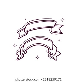Handgezeichnetes Band. Doodle-Vektorgrafik-Illustration