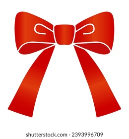 Hand drawn ribbon Icon Vector