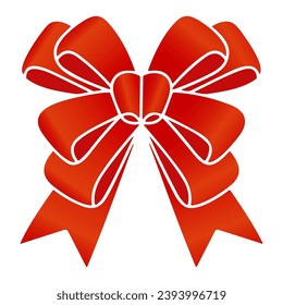 Hand drawn ribbon Icon Vector