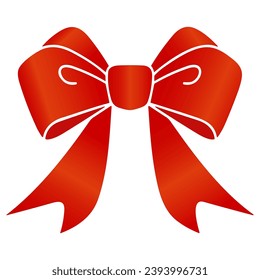Hand drawn ribbon Icon Vector